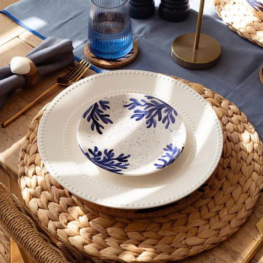 Selbrae House Hand Crafted Blue Ceramic Side Plate